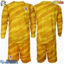 Croatia Goalkeeper Replica Home Minikit Euro 2024 Long Sleeve (+ pants)